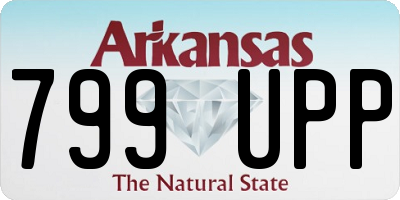 AR license plate 799UPP