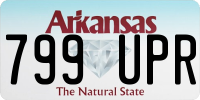 AR license plate 799UPR