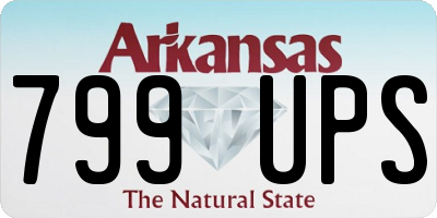 AR license plate 799UPS