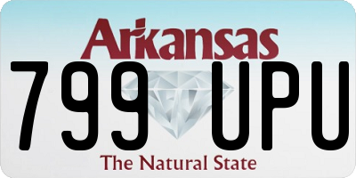 AR license plate 799UPU