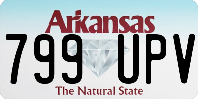 AR license plate 799UPV