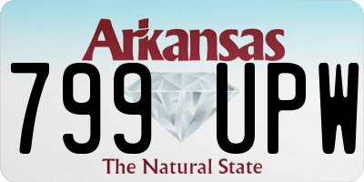 AR license plate 799UPW