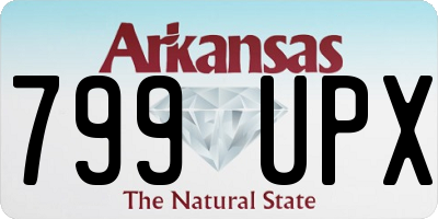 AR license plate 799UPX