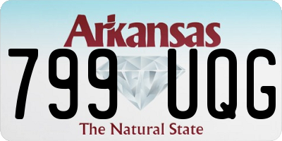 AR license plate 799UQG
