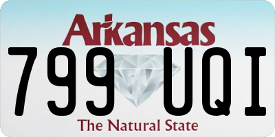 AR license plate 799UQI