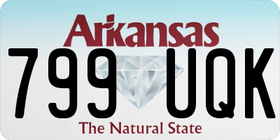 AR license plate 799UQK