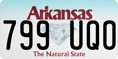 AR license plate 799UQO