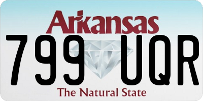 AR license plate 799UQR