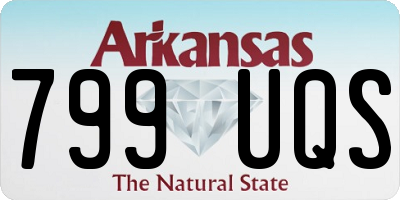AR license plate 799UQS