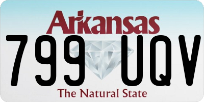 AR license plate 799UQV
