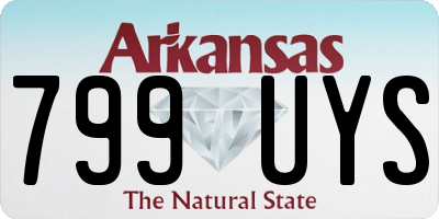 AR license plate 799UYS