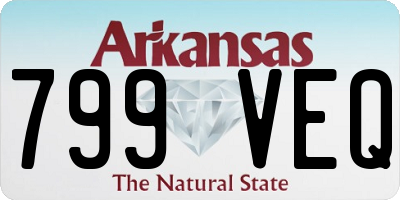 AR license plate 799VEQ