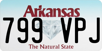 AR license plate 799VPJ