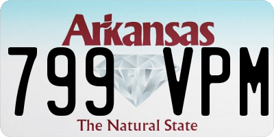 AR license plate 799VPM