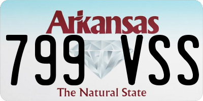 AR license plate 799VSS