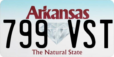 AR license plate 799VST