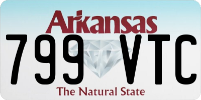 AR license plate 799VTC