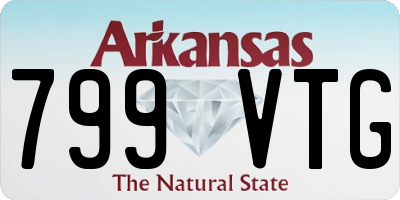 AR license plate 799VTG