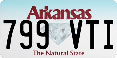 AR license plate 799VTI