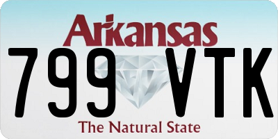 AR license plate 799VTK