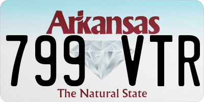AR license plate 799VTR