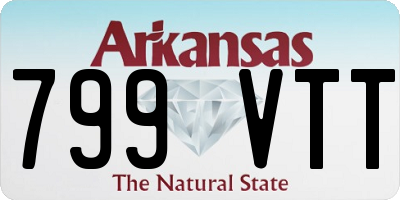 AR license plate 799VTT