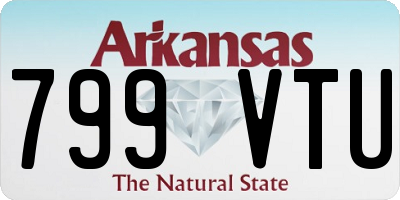 AR license plate 799VTU