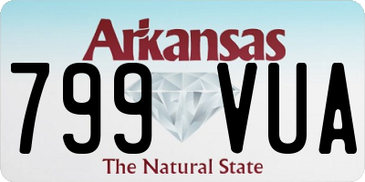 AR license plate 799VUA