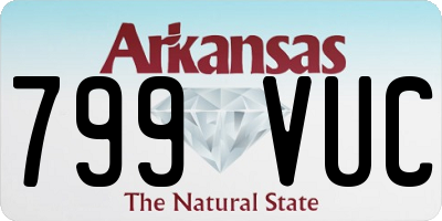 AR license plate 799VUC