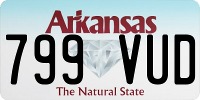 AR license plate 799VUD