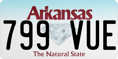 AR license plate 799VUE