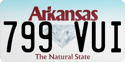 AR license plate 799VUI