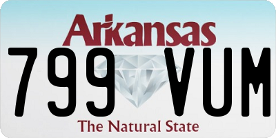 AR license plate 799VUM