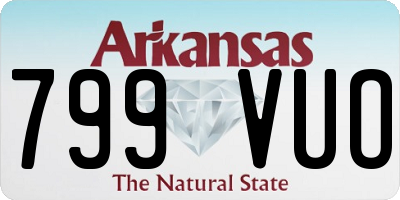 AR license plate 799VUO