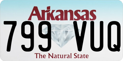 AR license plate 799VUQ