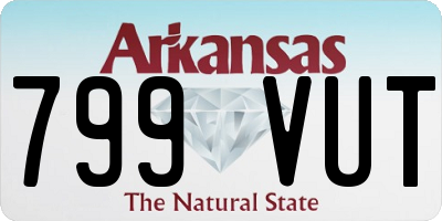 AR license plate 799VUT