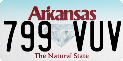 AR license plate 799VUV