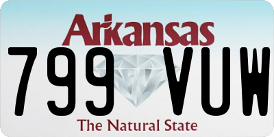 AR license plate 799VUW