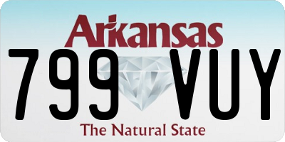 AR license plate 799VUY