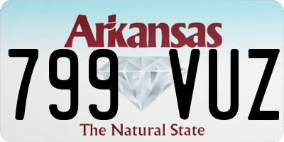 AR license plate 799VUZ