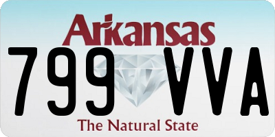 AR license plate 799VVA