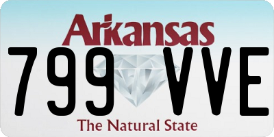 AR license plate 799VVE