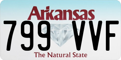 AR license plate 799VVF