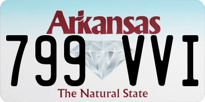 AR license plate 799VVI