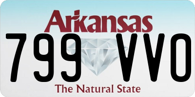 AR license plate 799VVO