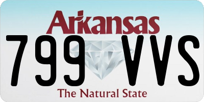 AR license plate 799VVS