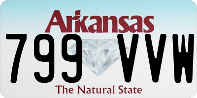 AR license plate 799VVW