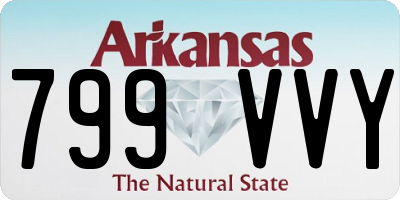 AR license plate 799VVY