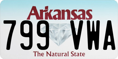 AR license plate 799VWA