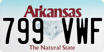 AR license plate 799VWF